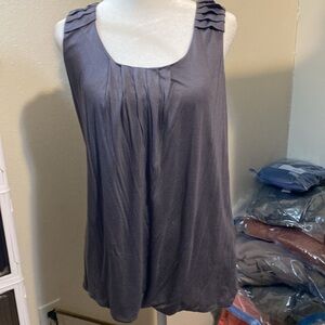 Grey Halogen Sleeveless Top Large Excellent Condition